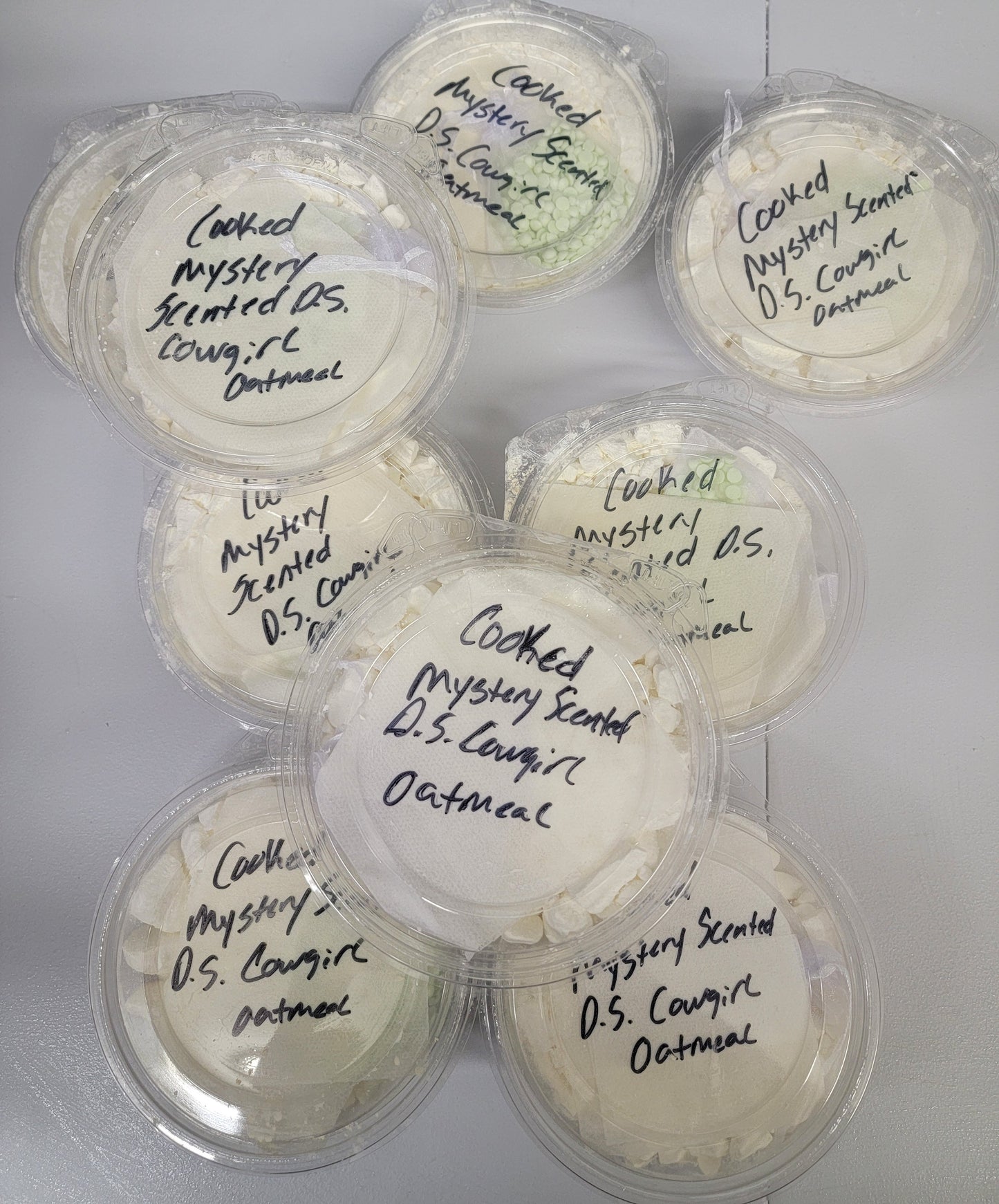 4 for $40 cooked Mystery Scented Cowgirl Oatmeal