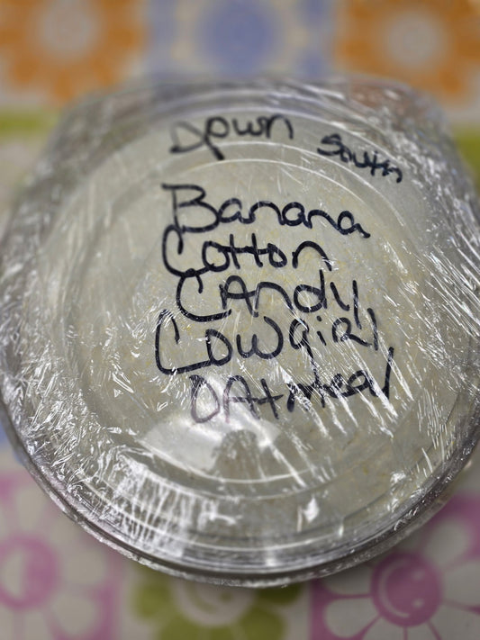 Banana Cotton Candy Down South Cowgirl oatmeal